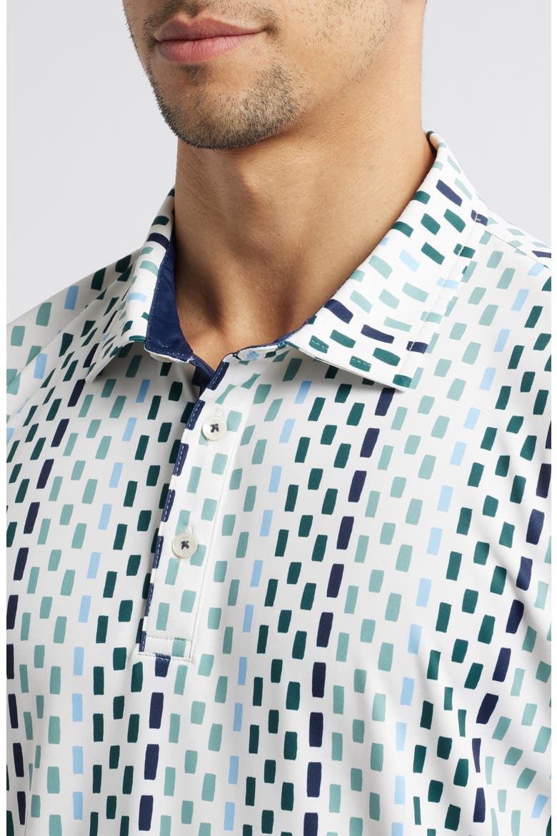 Yoyo Broken Stripe Golf Polo, Alternate, color, FOREST