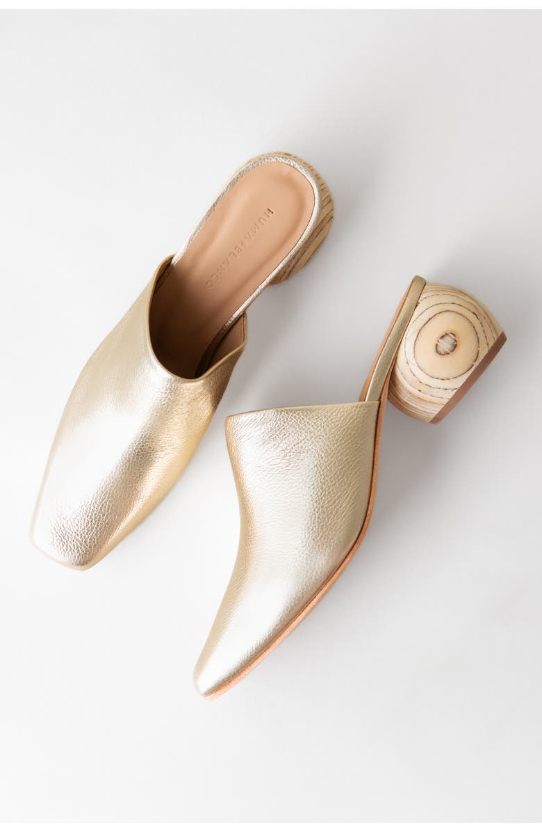 Huma Blanco Mina Mule, Alternate, color, Gold