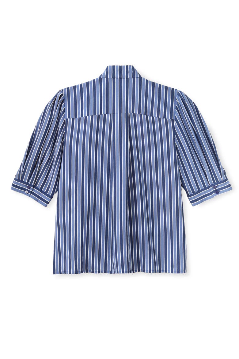 Peggy Neck-Tie Blouse, Alternate, color, Blue
