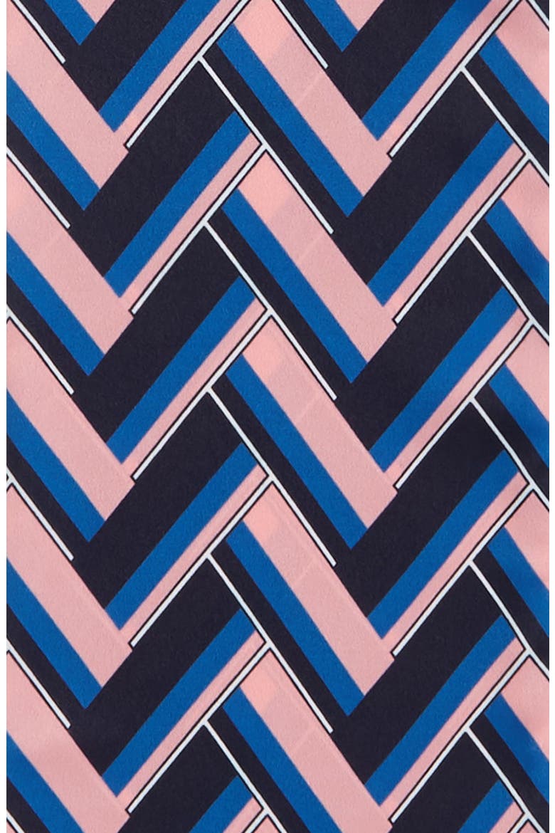 Chevron Skinny Scarf, Alternate, color, BLUE MULTI
