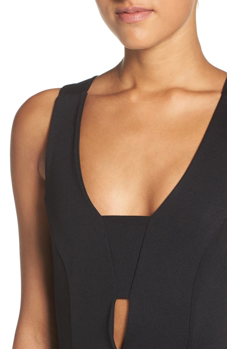 Fraiche by J Cutout Body-Con Midi Dress, Alternate, color, 