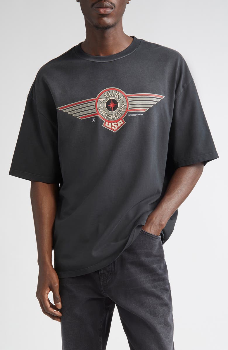 AMIRI Dreamers Graphic T-Shirt, Main, color, Black