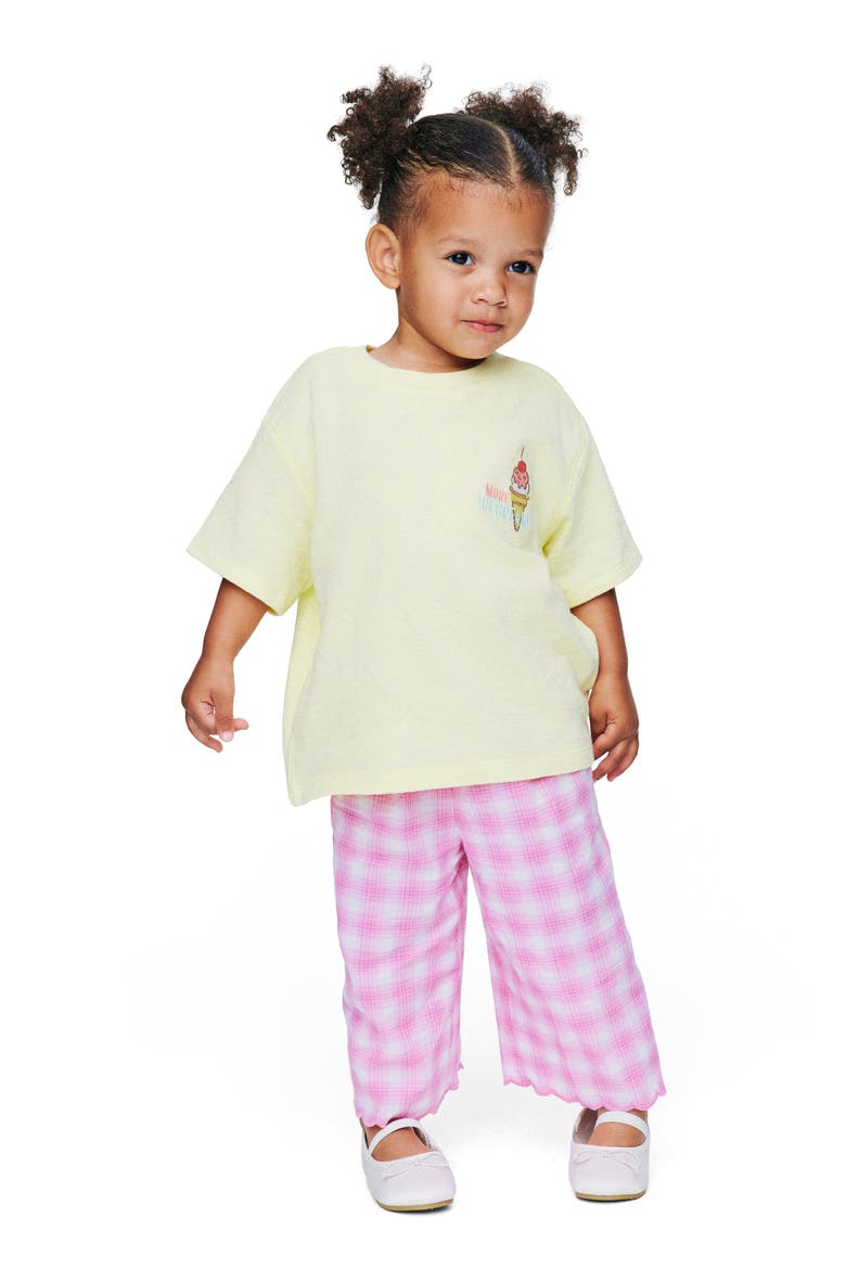 Issy Summer Pant, Alternate, color, Strawberry Milk Check