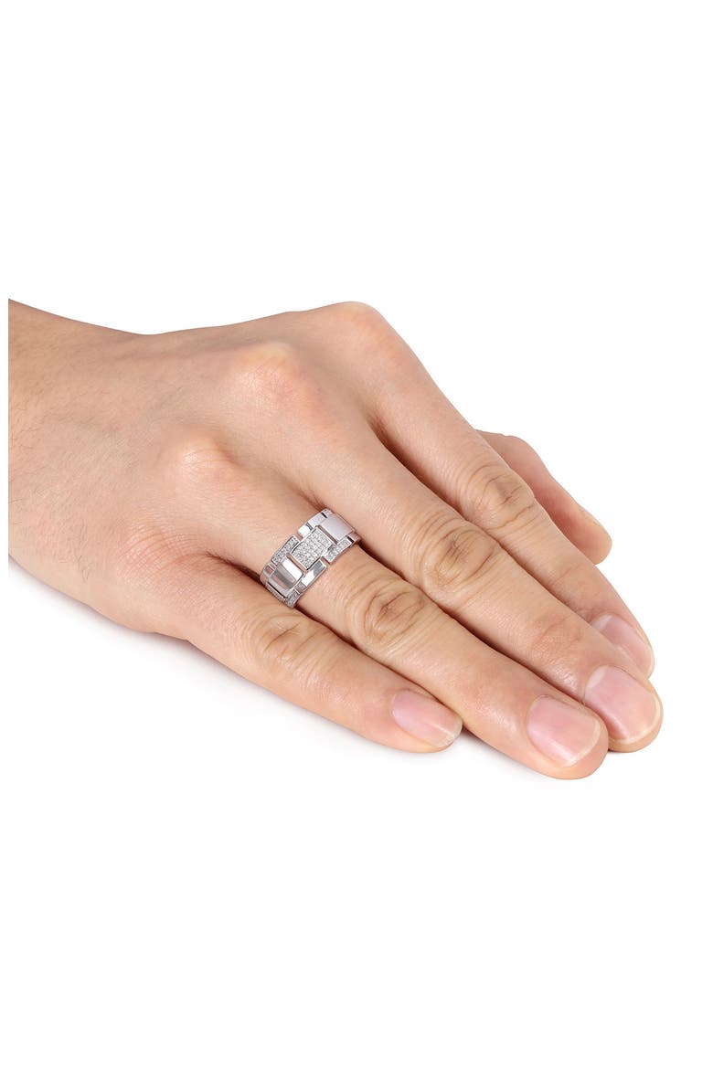Men's Diamond Ring, Alternate, color, SILVER