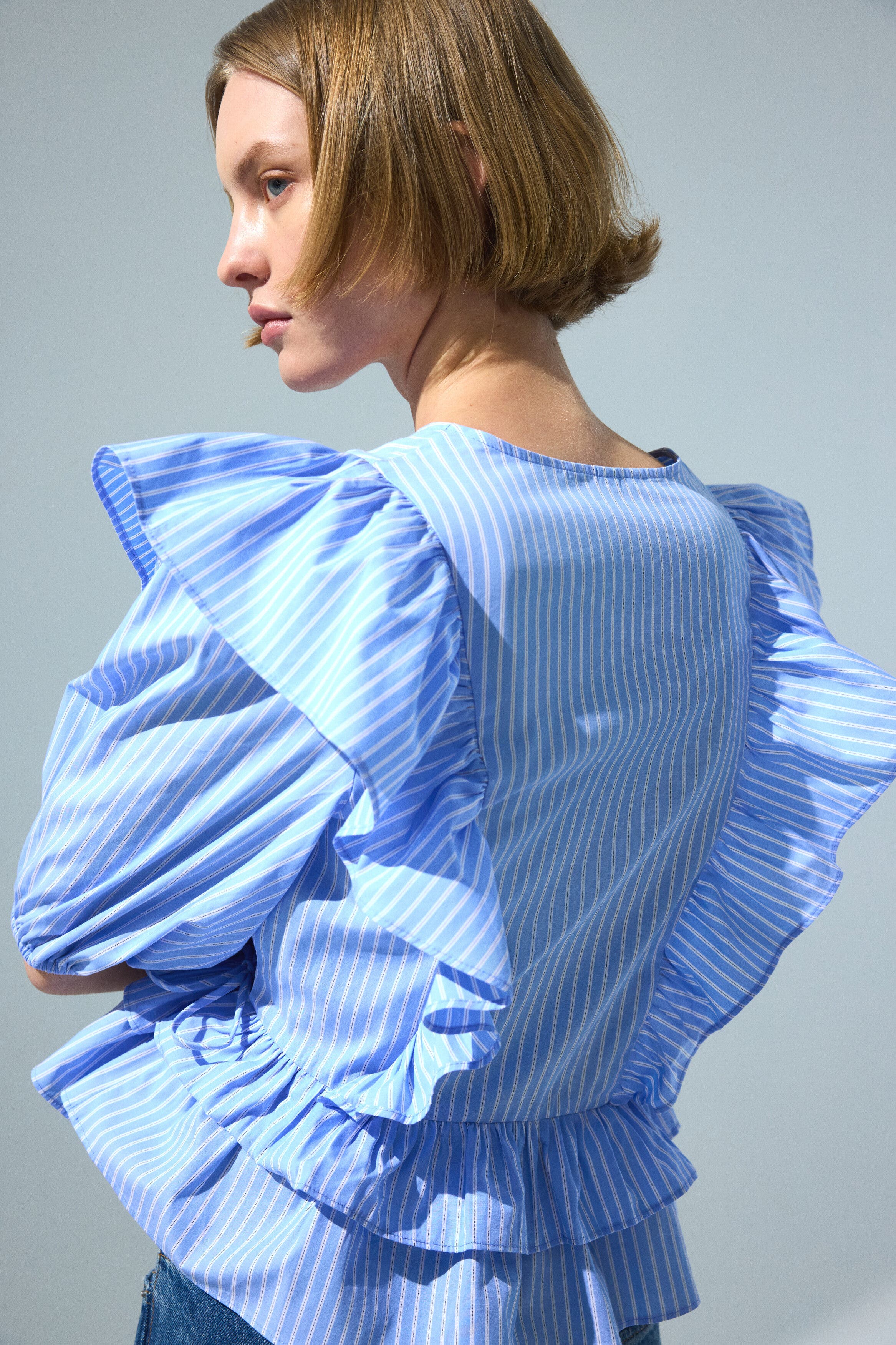 Poplin Wrap Blouse - image 2