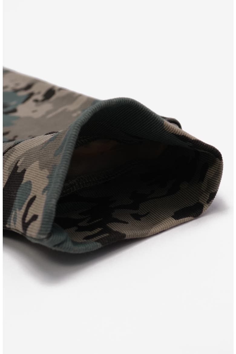 Gunnison Camo Long Sleeve Cotton Zip Polo, Alternate, color, CAMO