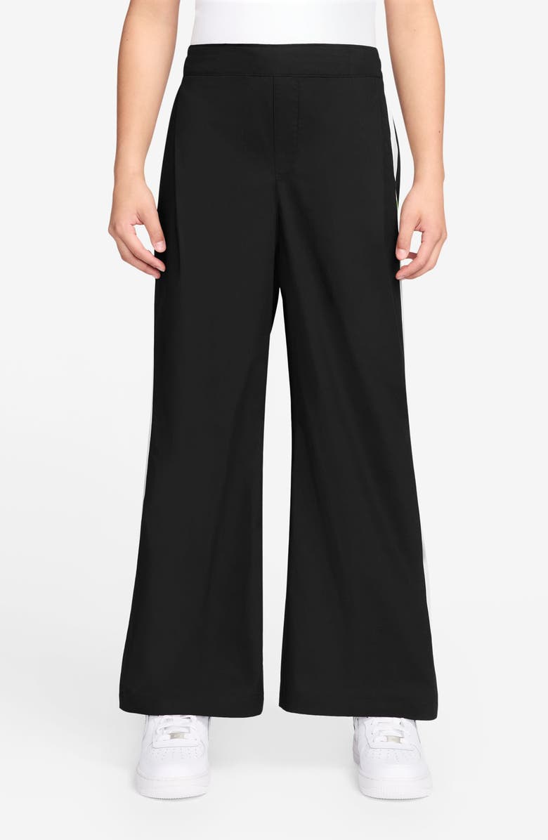 Nike Kids' Side Stripe Pull-On Pants, Main, color, Black/ Soft Pearl/ Black