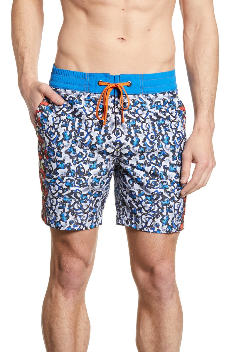 Robert Graham Blue Moon Classic Fit Board Shorts, Main, color,
