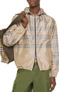 Burberry Gradient Check Hooded Jacket