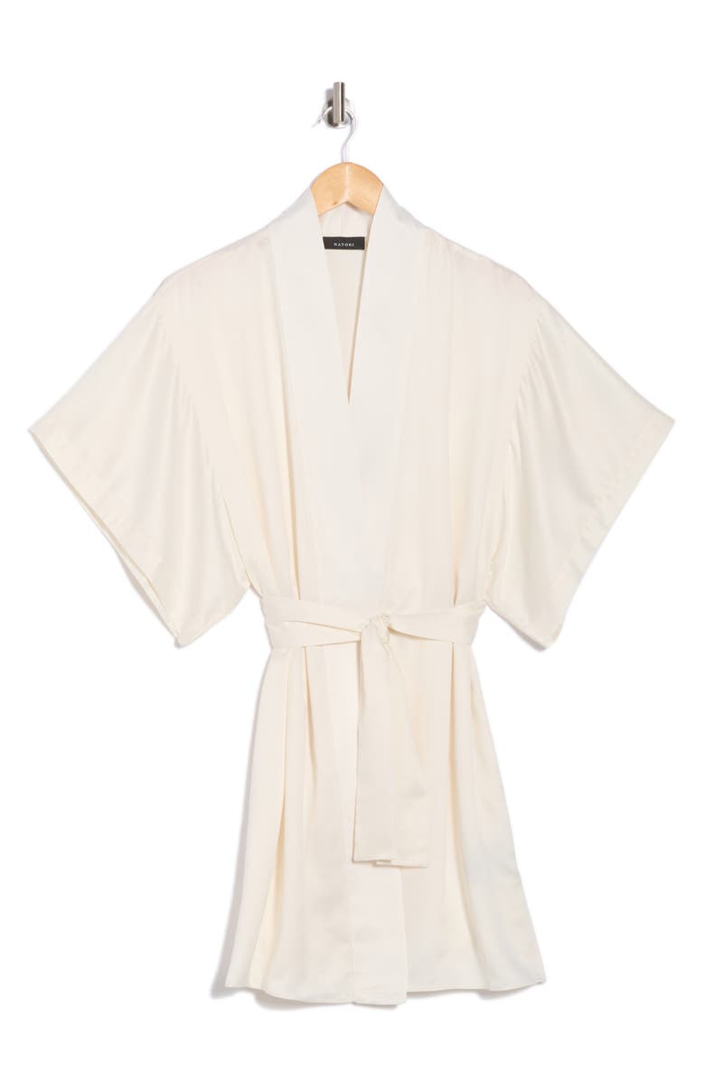 Natori Feathers Satin Wrap, Alternate, color,