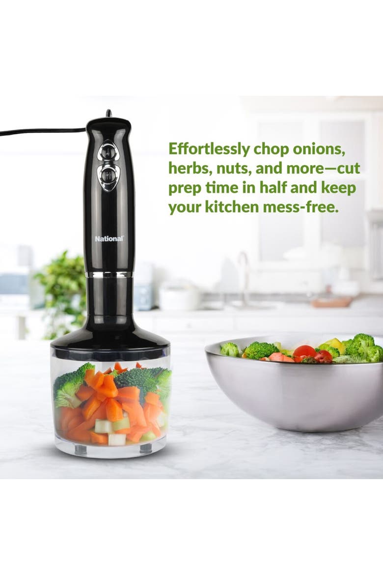 500 Watt Multi-Purpose 4-in-1 Two Speed Hand Blender, Alternate, color, Black