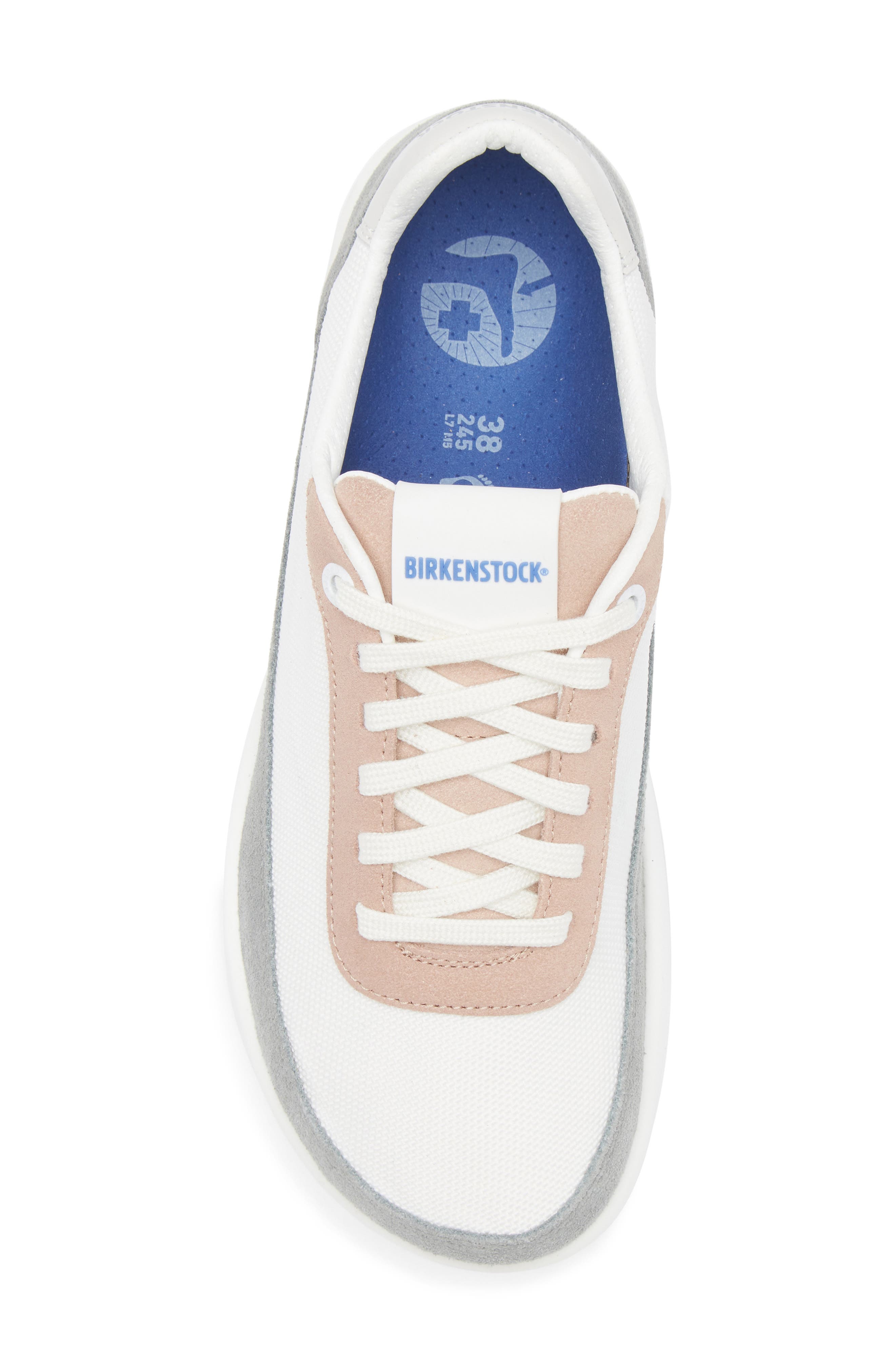 Birkenstock Honnef City Sneaker, Alternate, color, Pure Sage/ White/ Light Rose