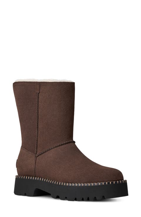Uptowner Genuine Shearling Boot