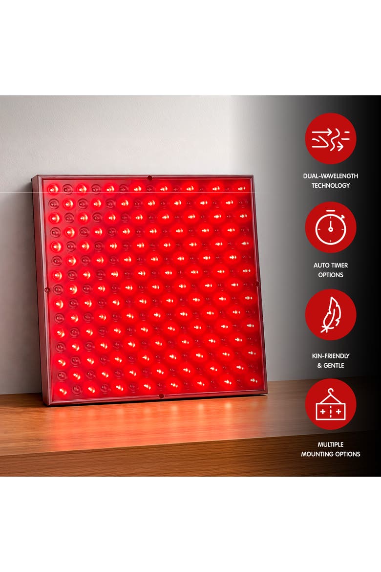 LED Red Light Therapy Panel - At-Home Wellness & Recovery, Alternate, color, Red