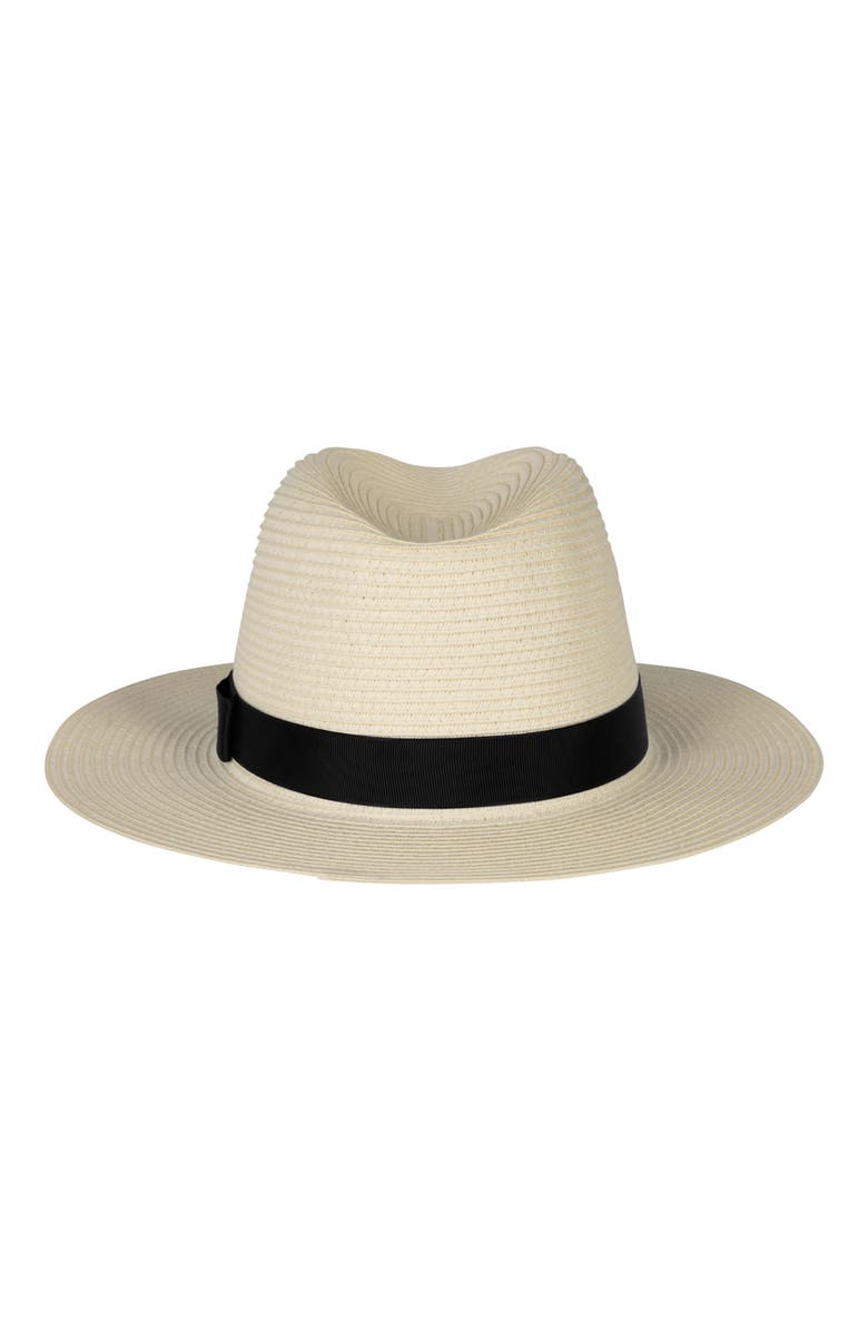 Lauren Ralph Lauren Packable Classic Fedora, Alternate, color, Bone/Black