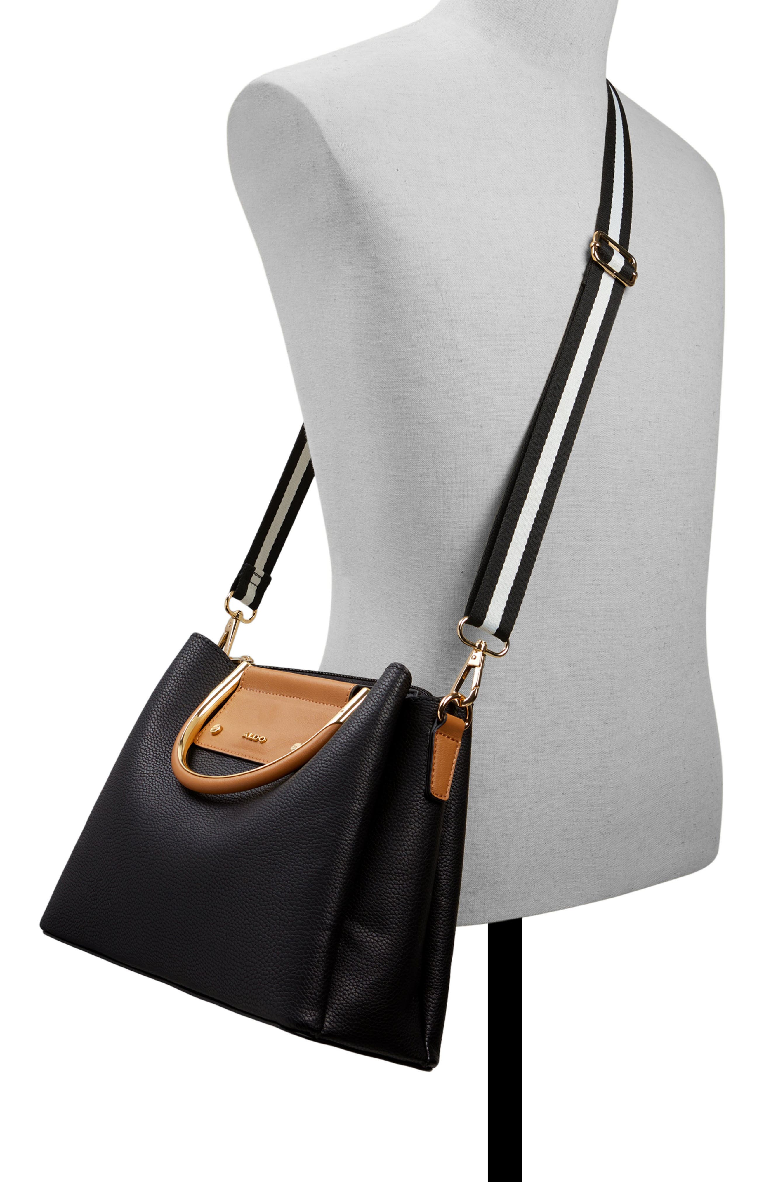 ALDO Sloana Faux Leather Crossbody Bag, Alternate, color, Black Multi