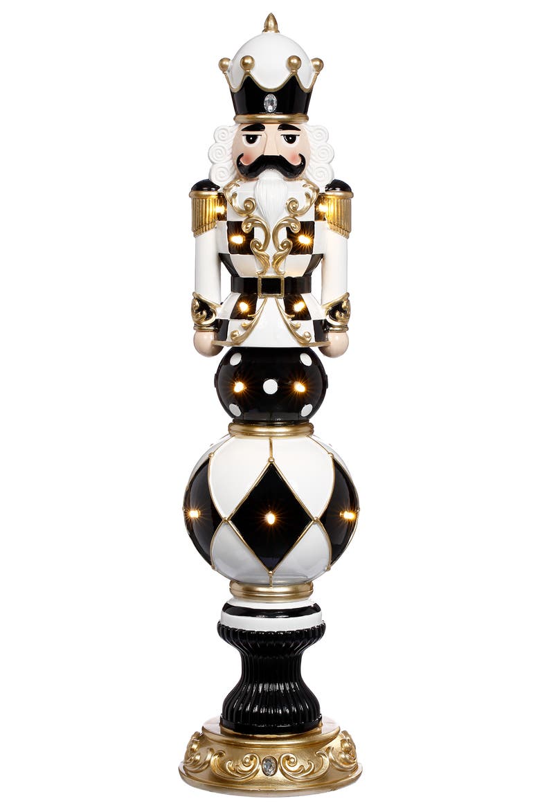 Lighted Royal Nutcracker, Main, color, Black