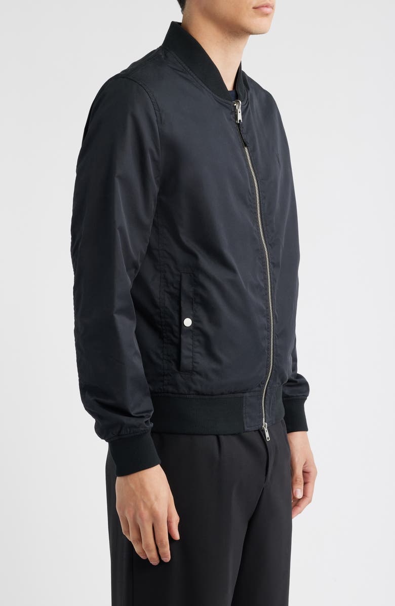 AllSaints Bassett Reversible Bomber Jacket, Alternate, color, Black/ Turbo Blue