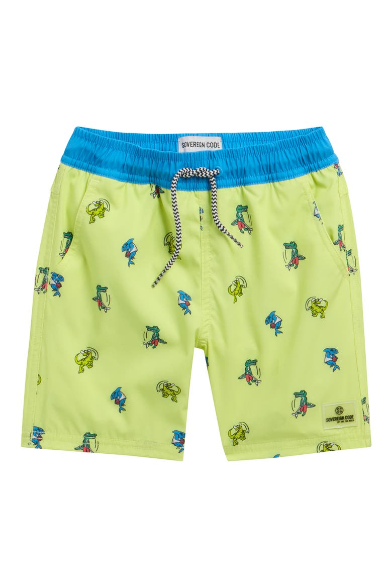 Kids' Winslow Swim Trunks, Main, color, INTRAMURAL/ SHADOW LIME