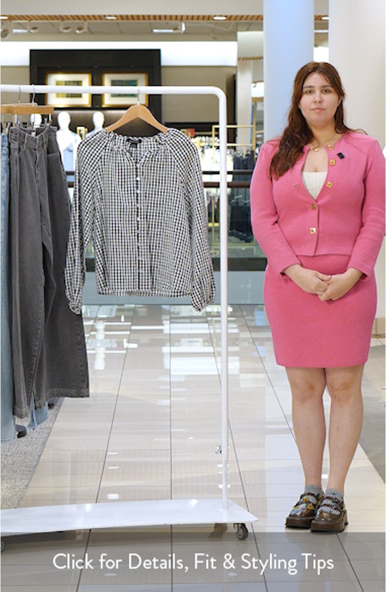 Perfect Gingham Button-Up Top, sales video thumbnail