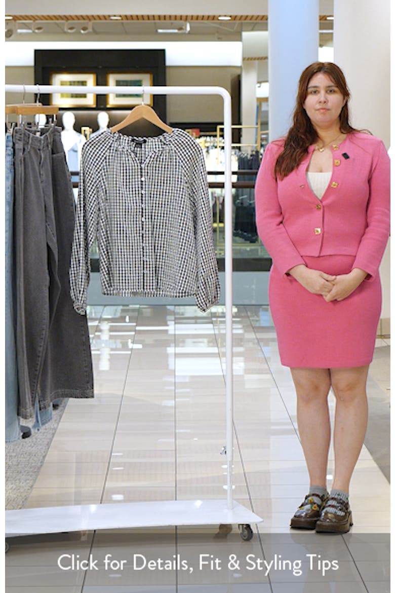 Perfect Gingham Button-Up Top video