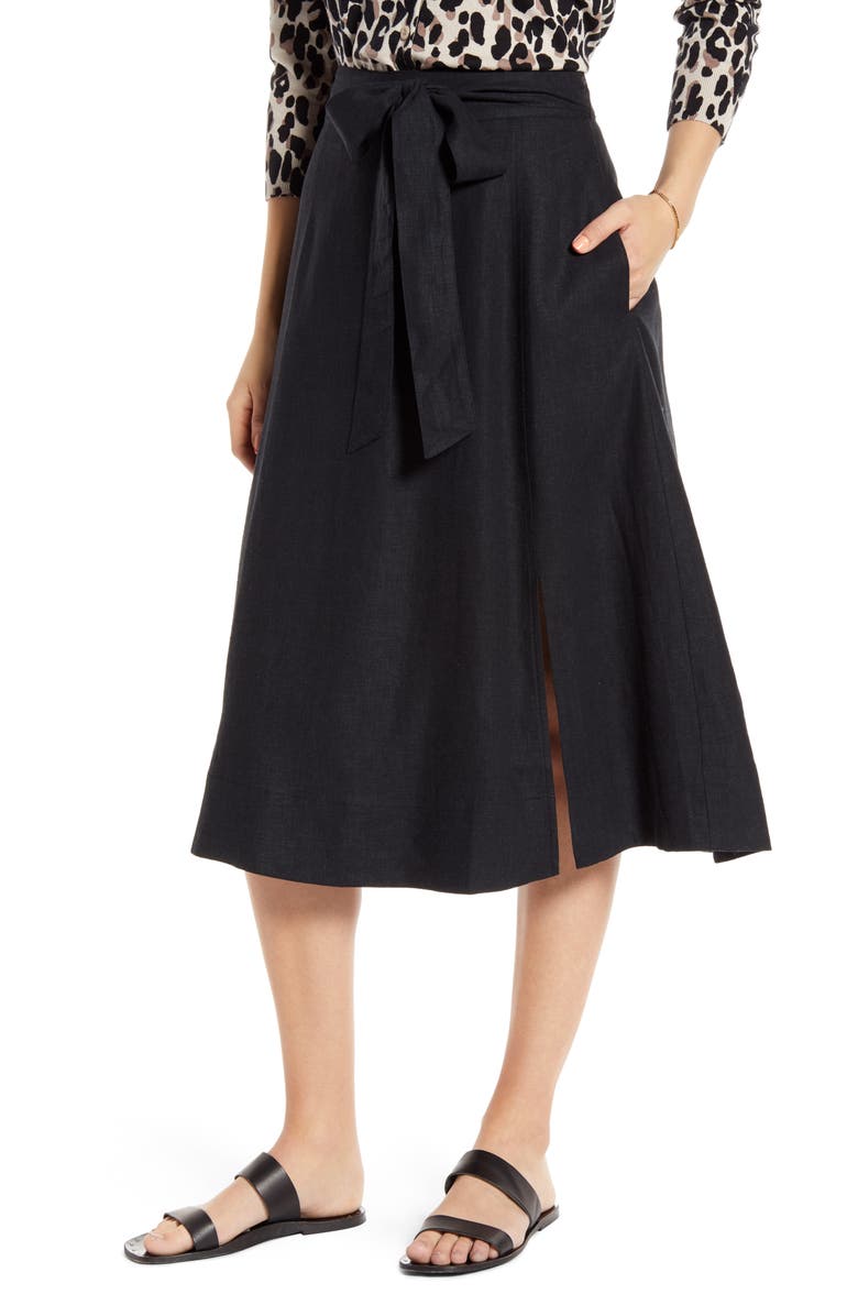 1901 Side Slit Midi Skirt, Main, color,