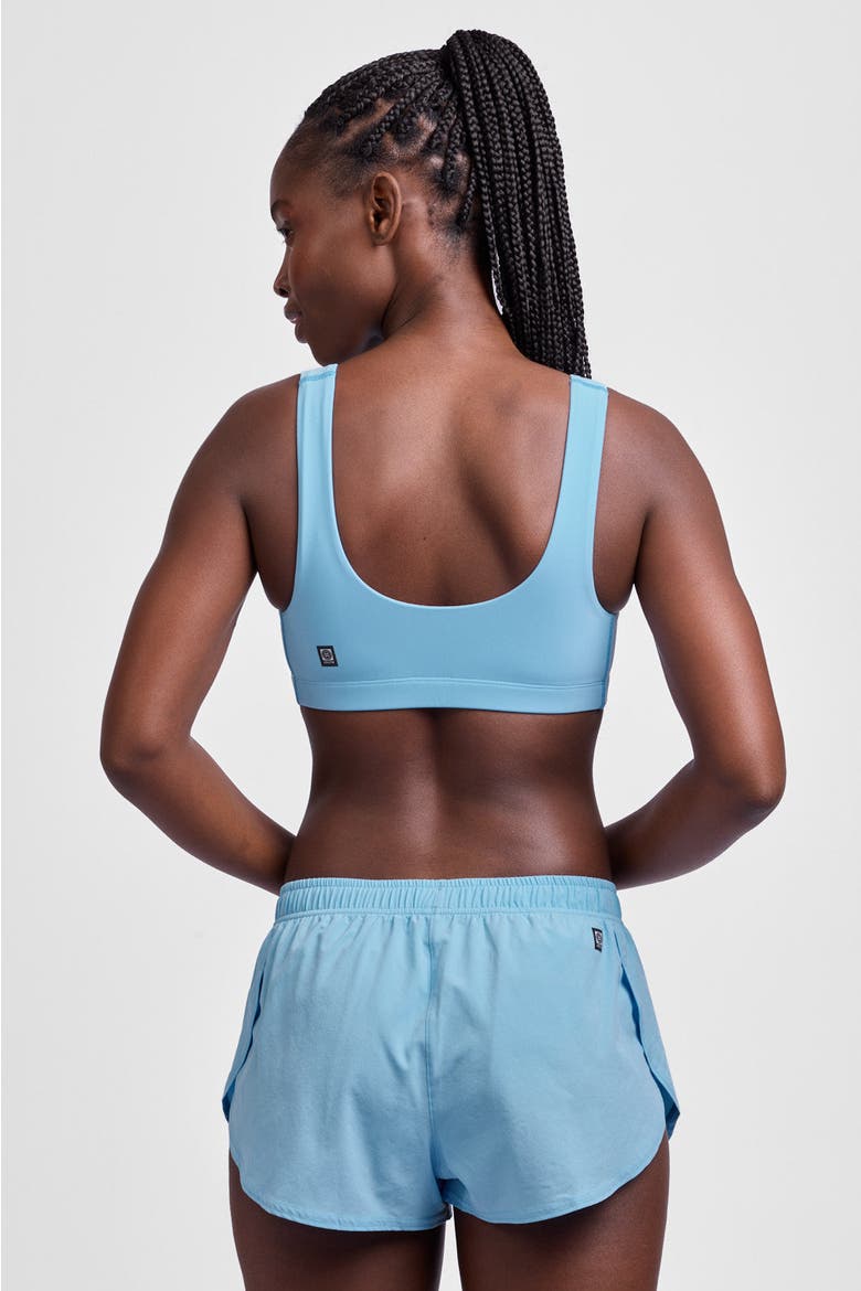 Lizzie Split Short, Alternate, color, Sky Wave