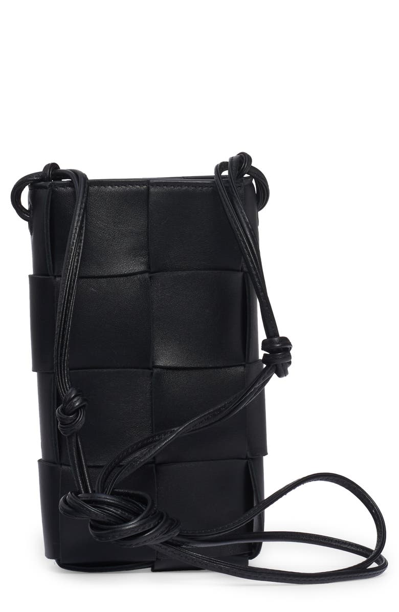 Bottega Veneta Intrecciato Leather Crossbody Phone Pouch, Main, color, 