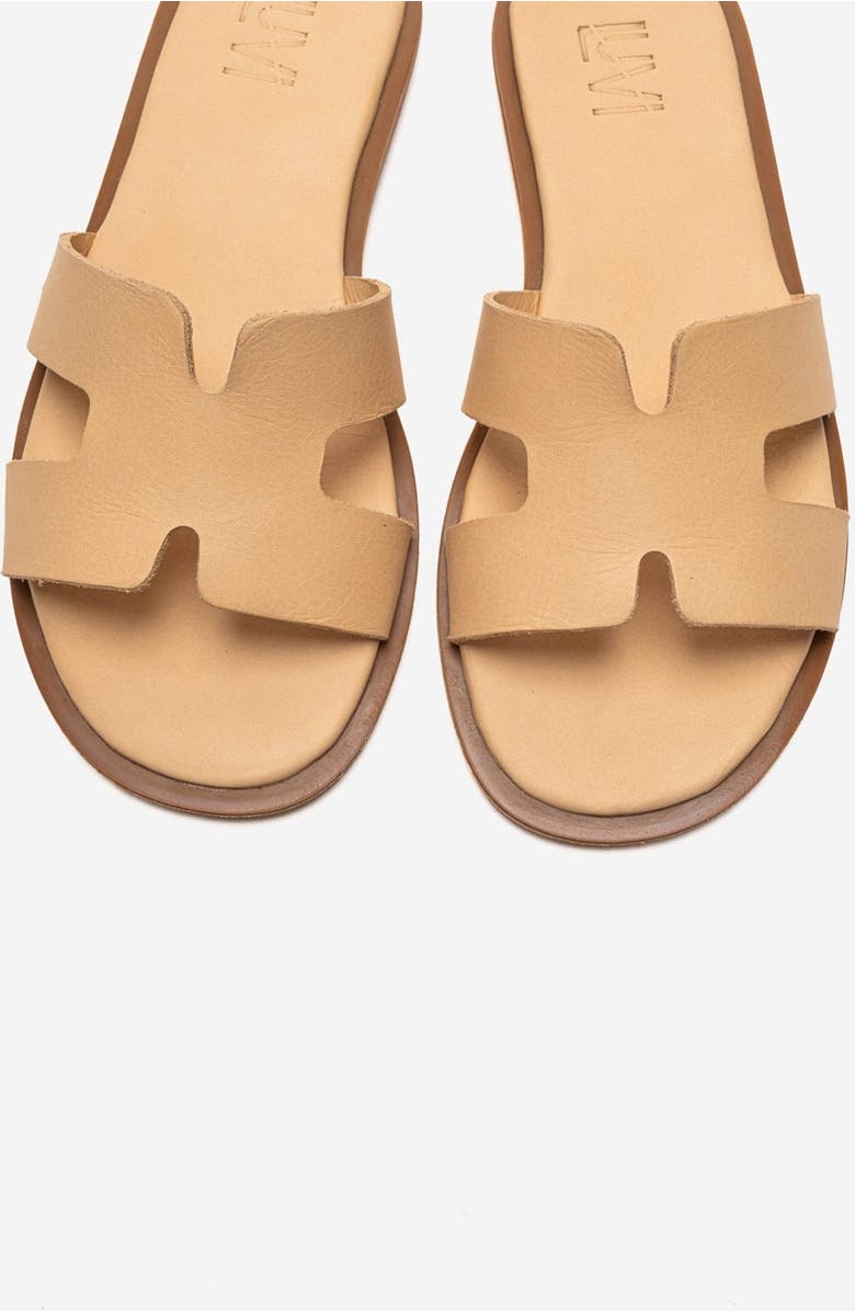 Forever & Always Shoes Biora Leather Slide, Alternate, color, Beige