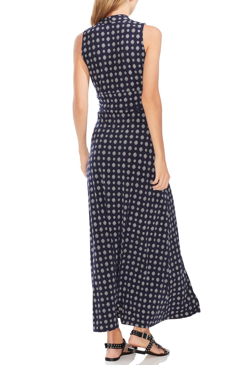 Vince Camuto Textured Foulard Jersey Maxi Dress, Alternate, color,