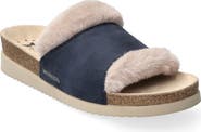Mephisto Hemeline Faux Fur Slide Sandal