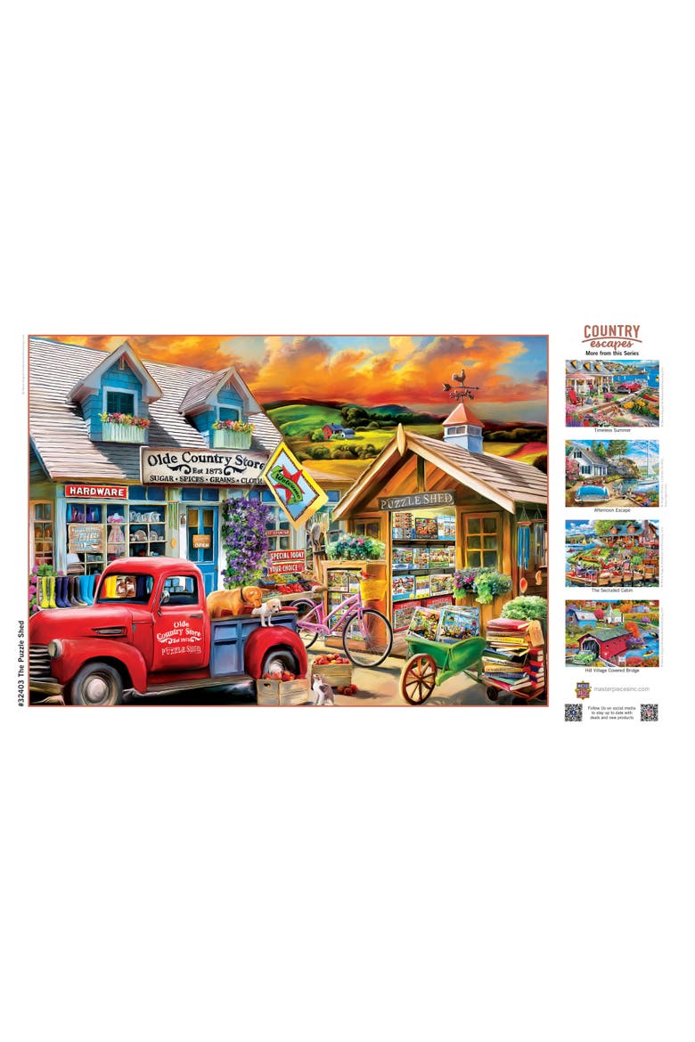 The Puzzle Shed 500 Piece Jigsaw Puzzle, Alternate, color, Multicolor