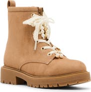 Steve Madden Kids' Jluxelle Faux Leather Combat Boot