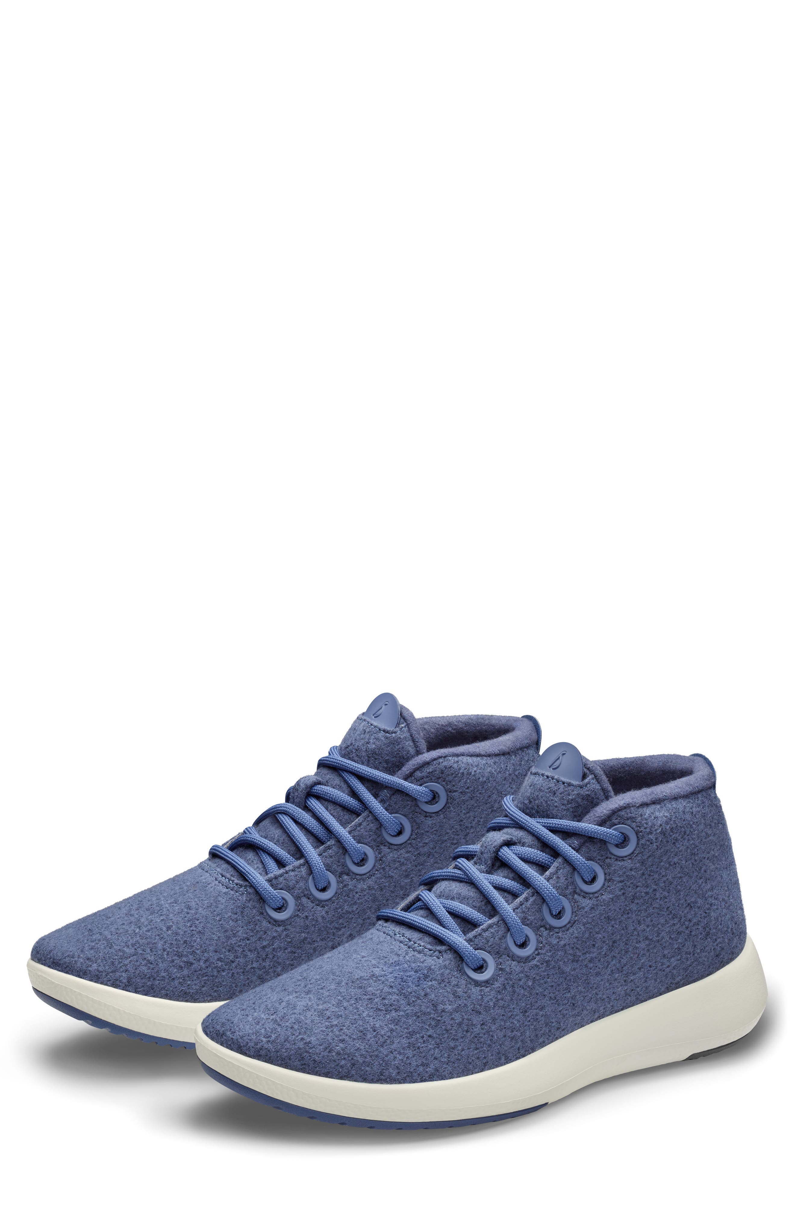 Allbirds Mizzle Wool Runner Water Repellent Sneaker, Alternate, color, Hazy Indigo/ Natural White