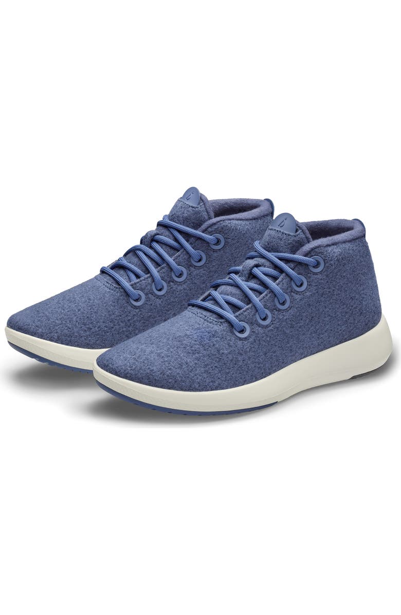 Allbirds Mizzle Wool Runner Water Repellent Sneaker, Alternate, color, Hazy Indigo/ Natural White