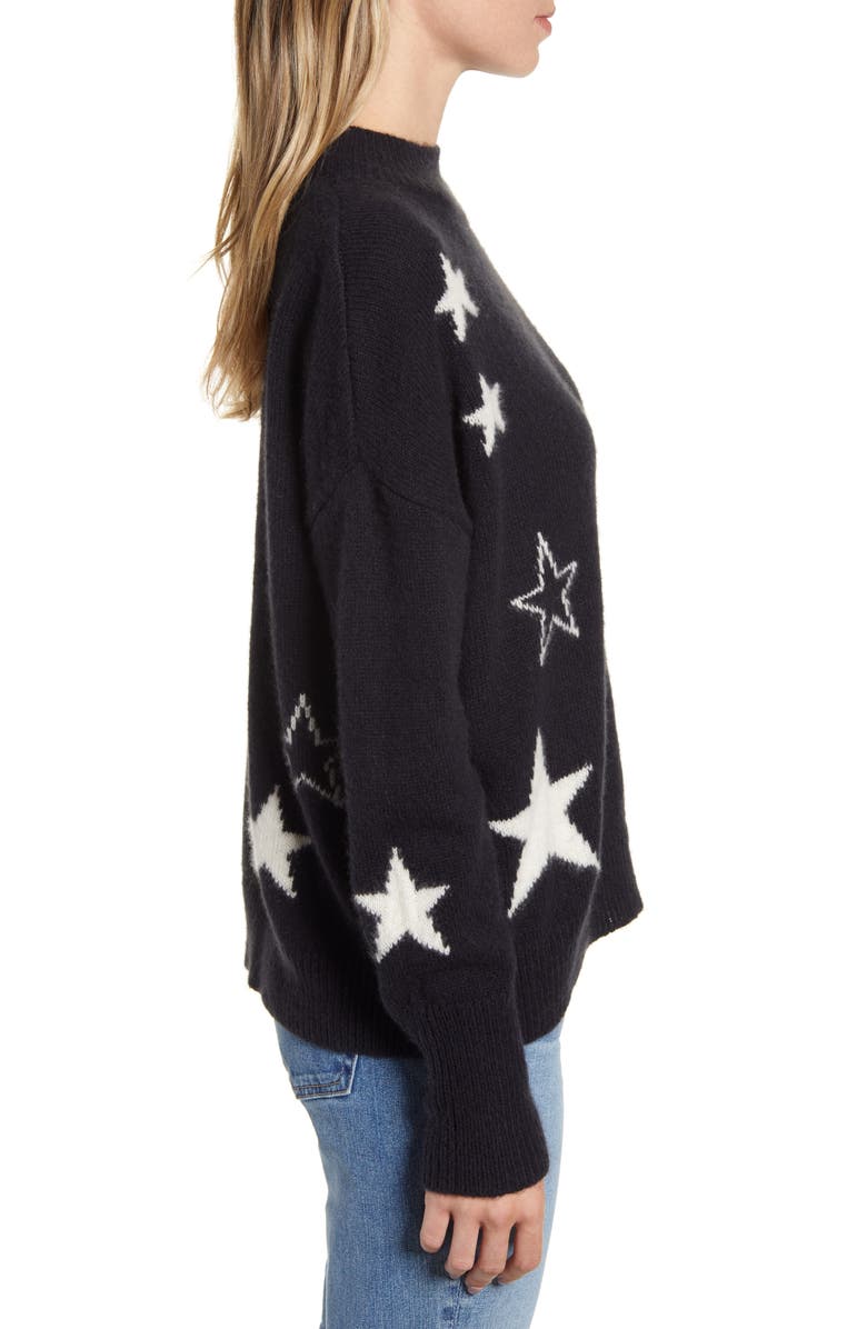 Rails Kana Star Detail Merino Wool & Cashmere Sweater, Alternate, color, 