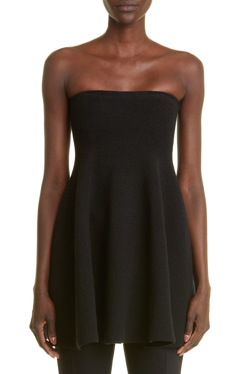 Proenza Schouler Strapless Bouclé Minidress, Main, color,