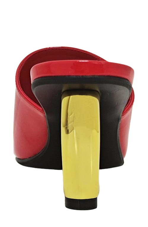 Ninety Union Florence Square Toe Mule In Red