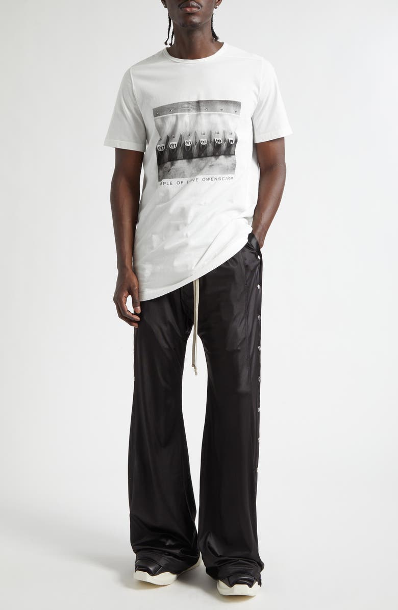 Rick Owens DRKSHDW Level Temple Graphic T-Shirt, Alternate, color, Milk/ Black