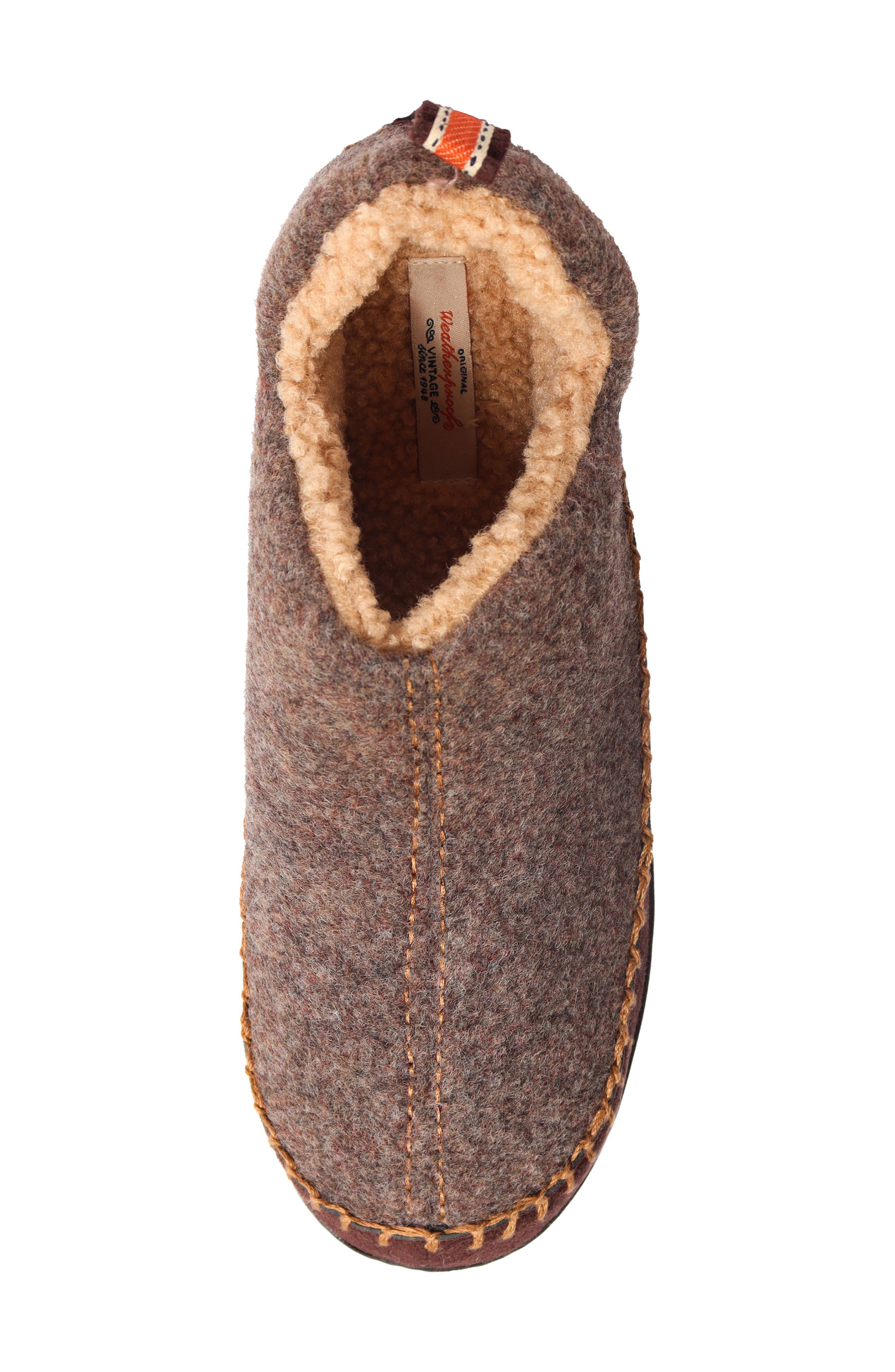WEATHERPROOF VINTAGE Felted Faux Shearling Lined Bootie Slipper, Alternate, color, 