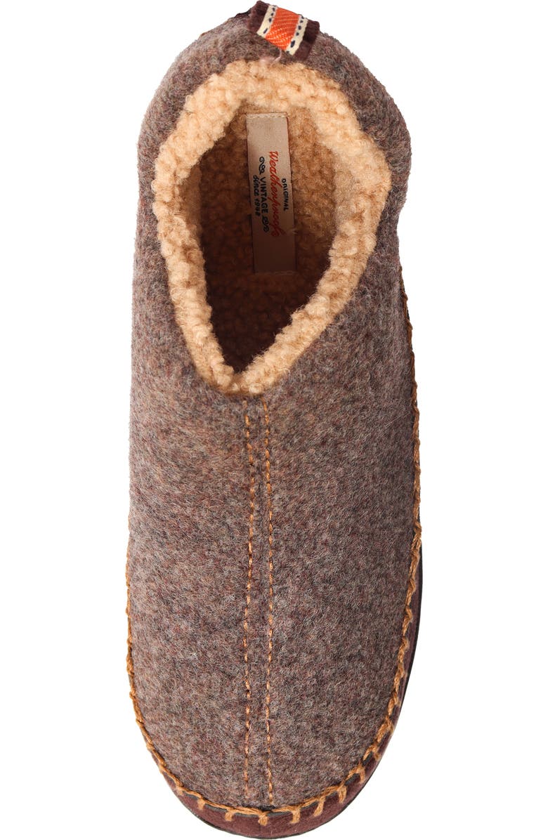 WEATHERPROOF VINTAGE Felted Faux Shearling Lined Bootie Slipper, Alternate, color,