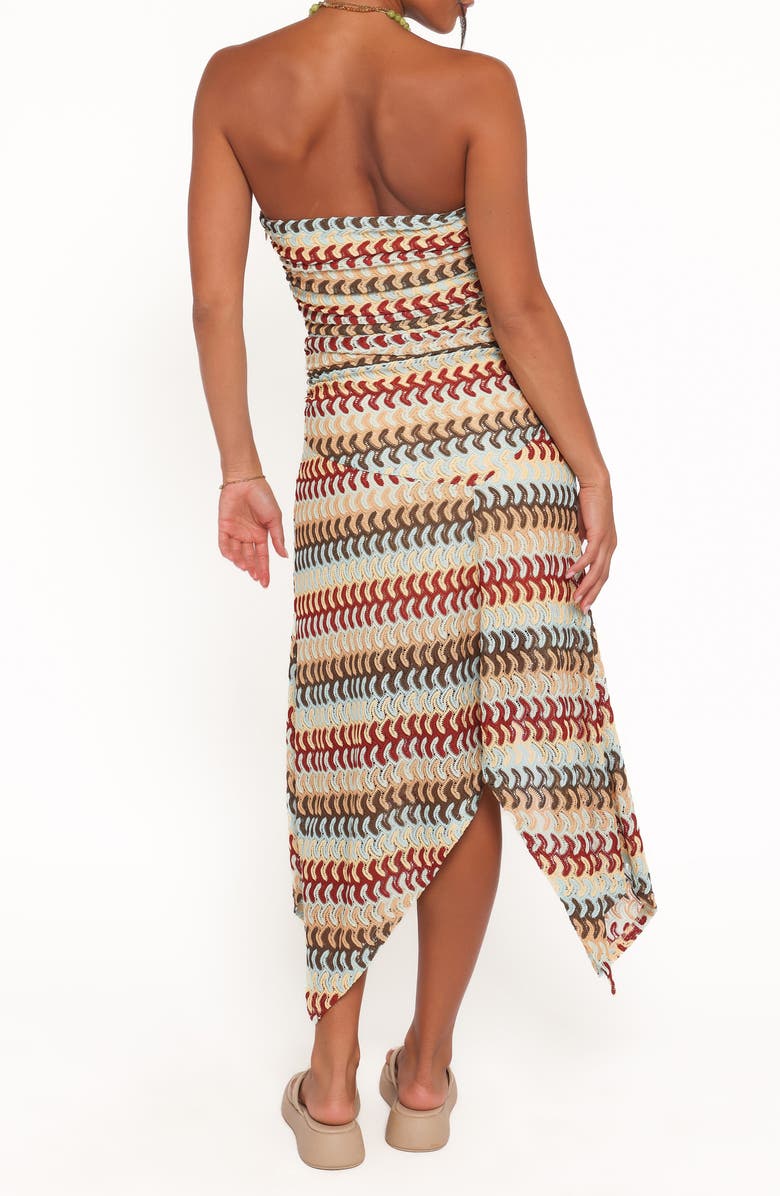 Petal & Pup Navia Embroidered Strapless Maxi Dress, Alternate, color, Multi Stripe