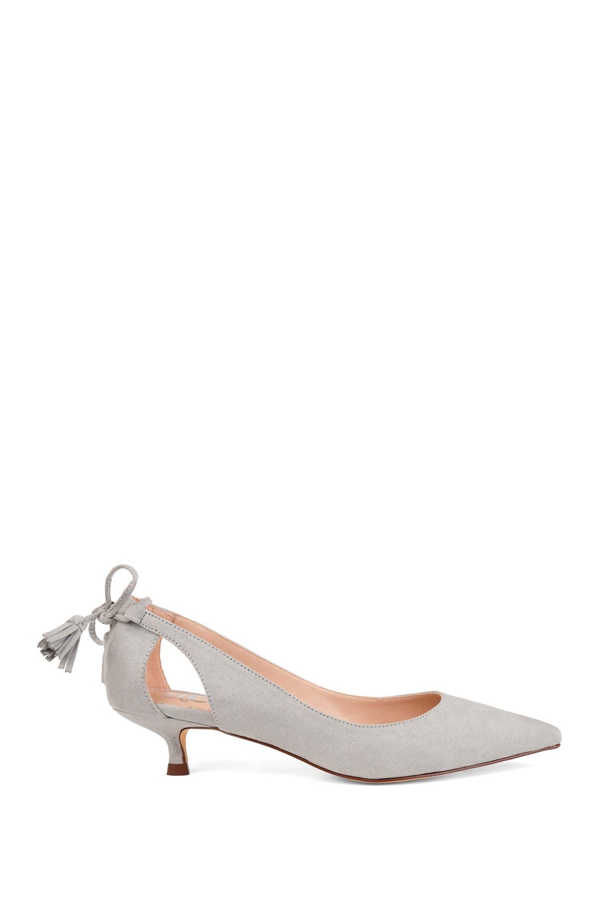 Journee Collection JOURNEE Bindi Kitten Heel Pump, Alternate, color, Grey