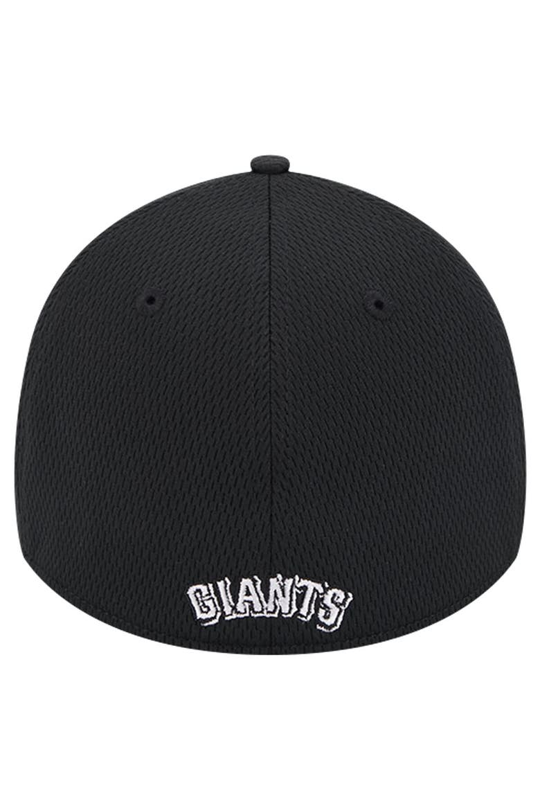 Men's New Era Black San Francisco Giants Active Dash Mark 39THIRTY Flex Hat, Alternate, color, Black