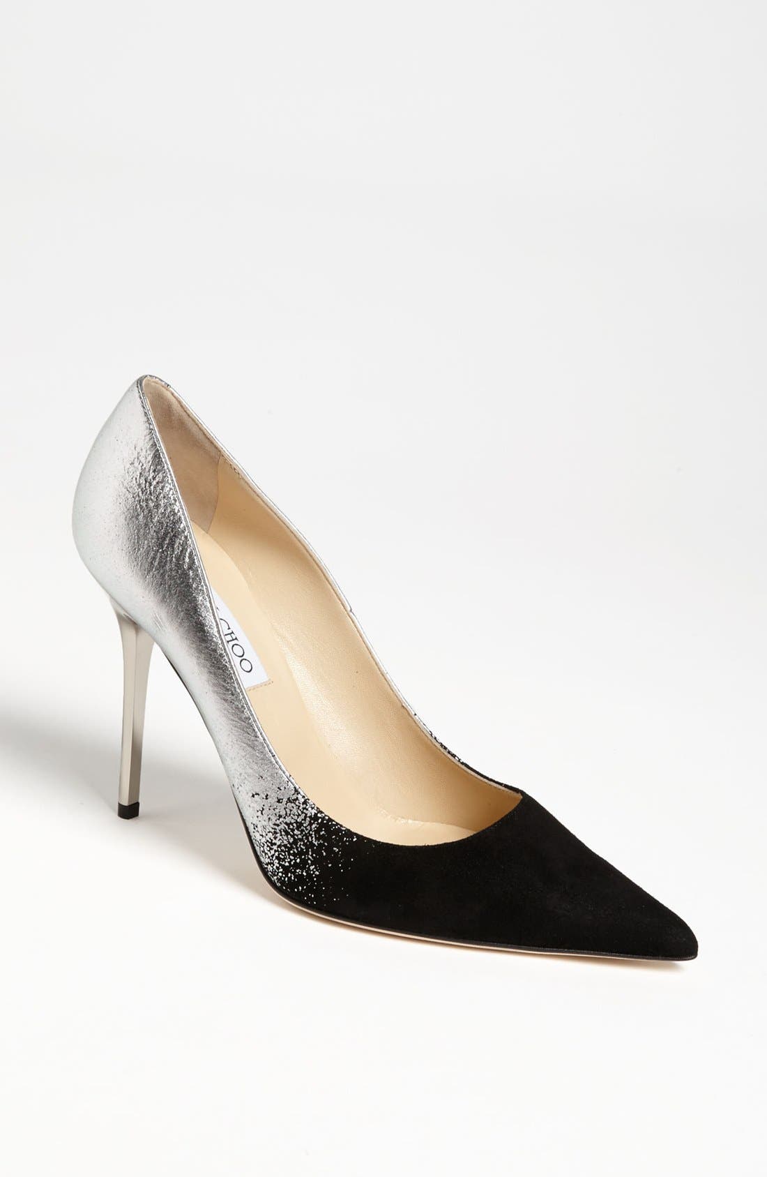 'Abel' Pump, Main, color, BLACK/ SILVER