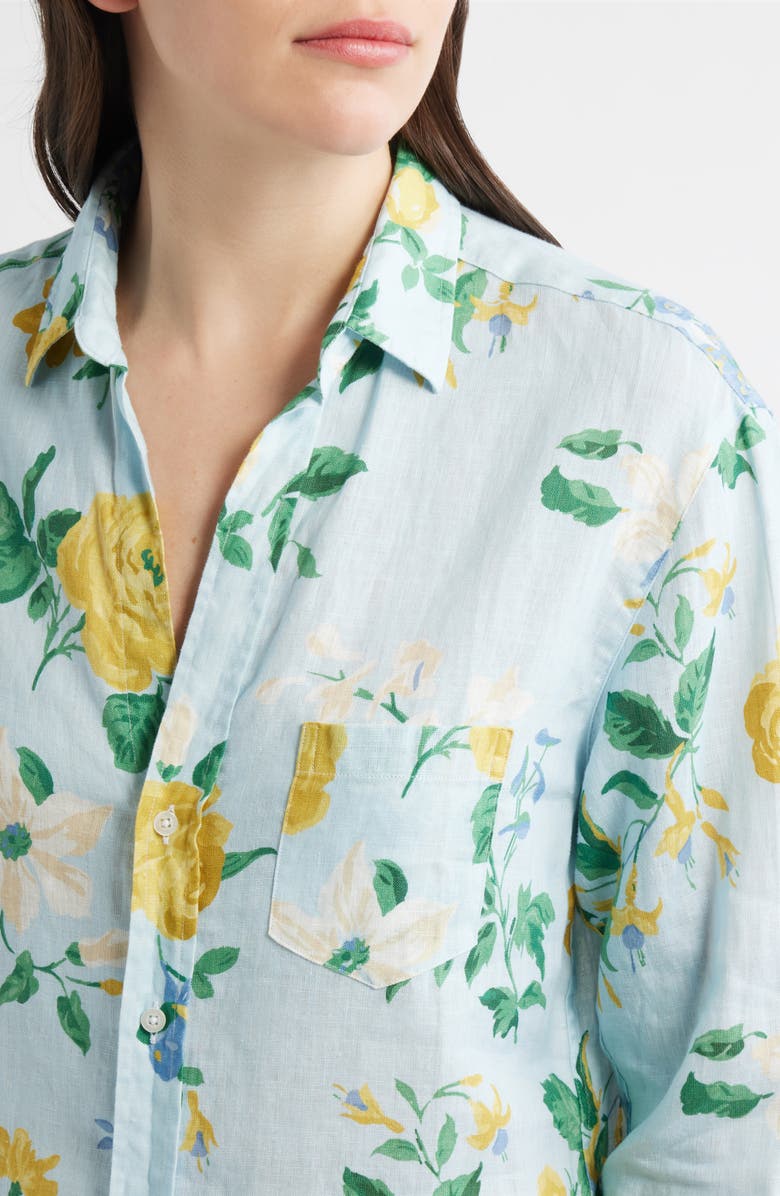 Frank & Eileen Mary Classic Long Sleeve Shirtdress, Alternate, color, Summer Scatter