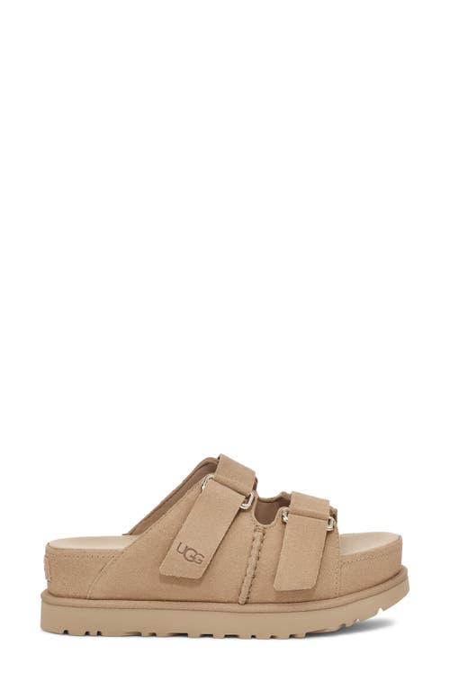 Ugg ® Goldenstar Platform Slide Sandal In Sand