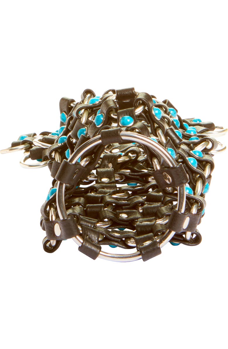 VIDAKUSH Hydration Hero Leather Crossbody Bag, Alternate, color, Turquoise