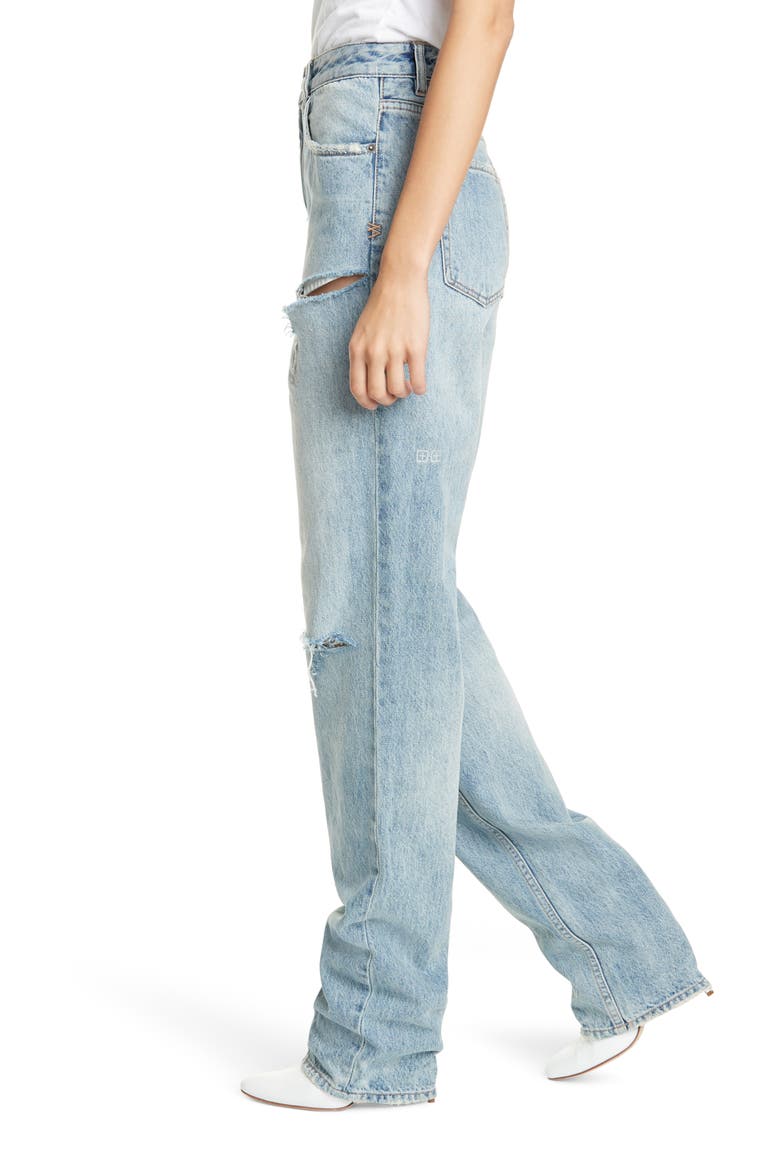 x Kendall Jenner Playback Ripped Jeans, Alternate, color, DENIM