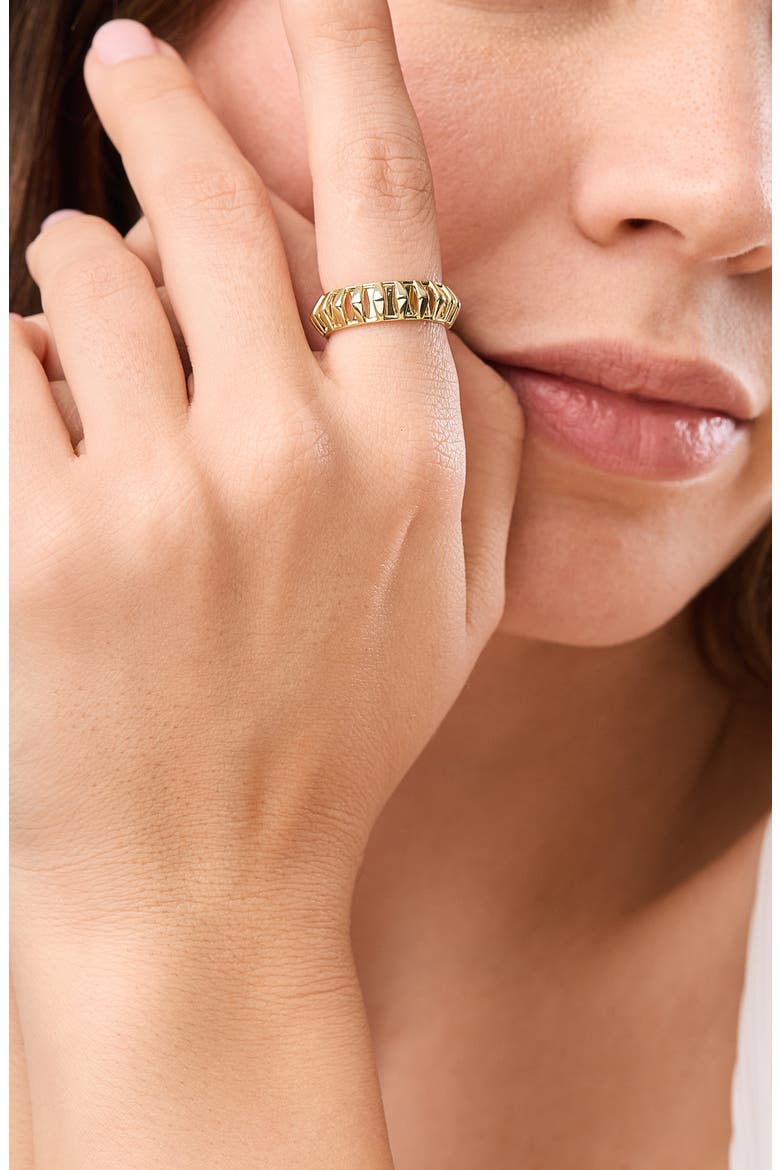 14K Gold Caged Wide Ring, Alternate, color, 14K YELLOW GOLD